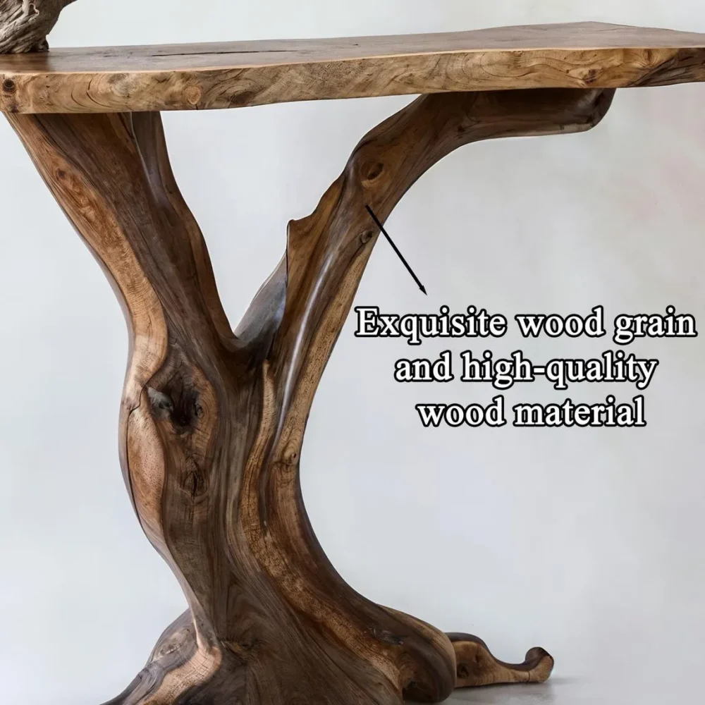 Black Walnut Console Table,  Mid-Century Solid Wood Entry - Image 3