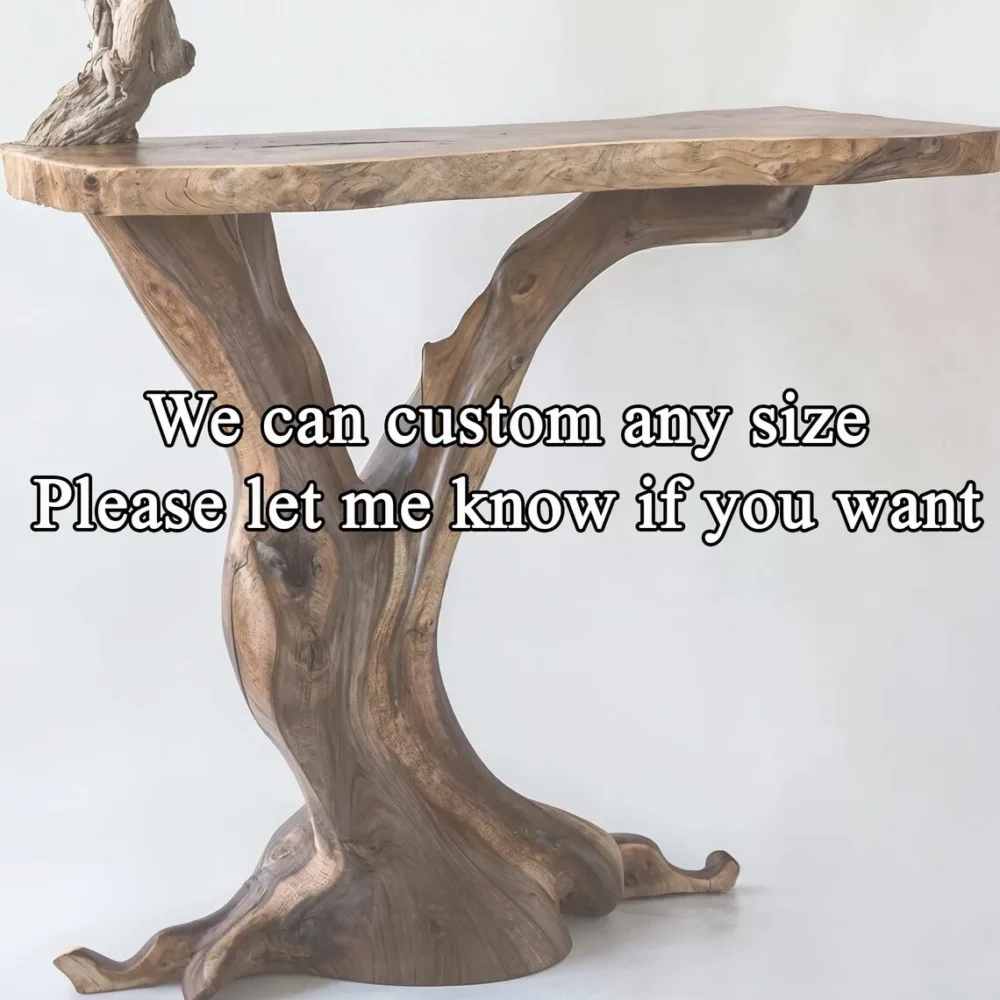 Black Walnut Console Table,  Mid-Century Solid Wood Entry - Image 7