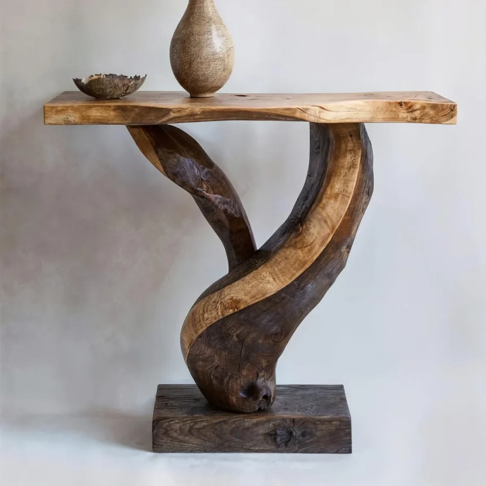 Live-Edge Console Table,  Narrow Farmhouse Entryway - Image 2