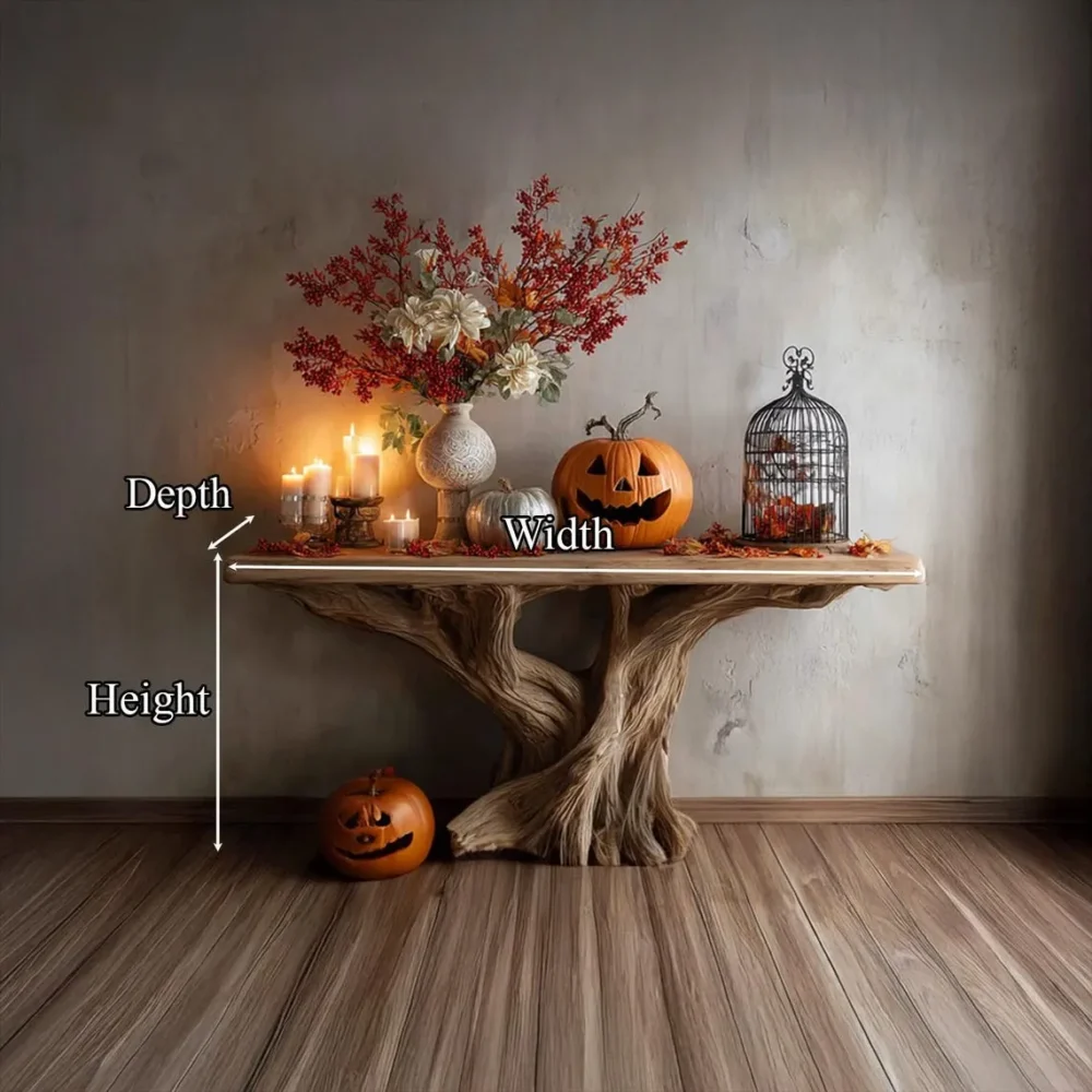 Solid Wood Console Table,  Slim Handmade Entryway - Image 5
