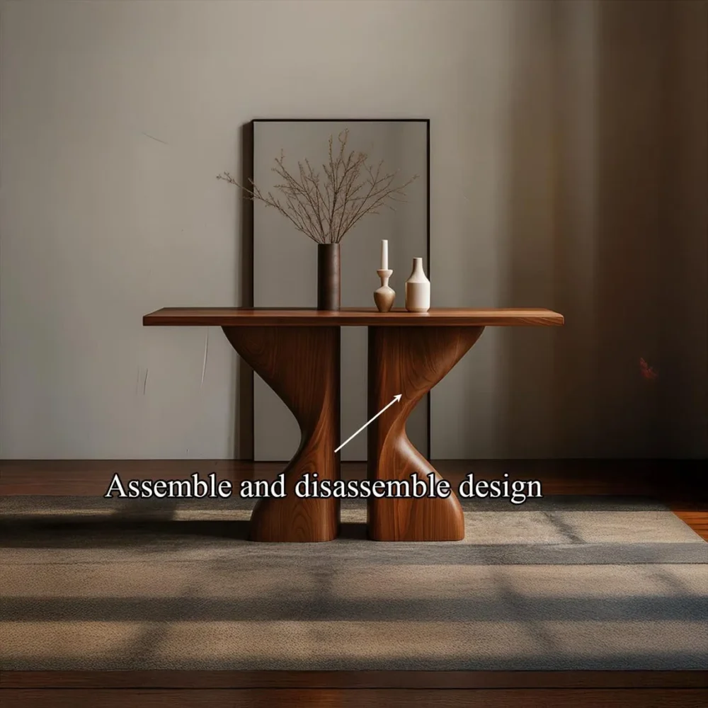 Reclaimed Wood Console Table,  Handcrafted Entryway - Image 3