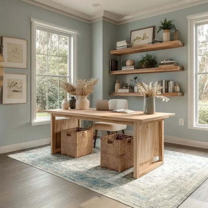 Mid-Century Standing Desk,  Solid Wood Live-Edge