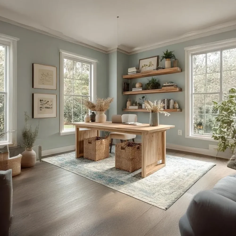 Mid-Century Standing Desk,  Solid Wood Live-Edge - Image 6