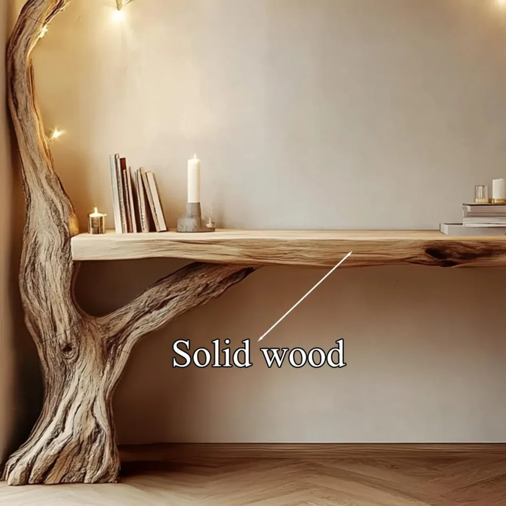 Custom Tree Bookshelf,  Natural Solid Wood - Image 4