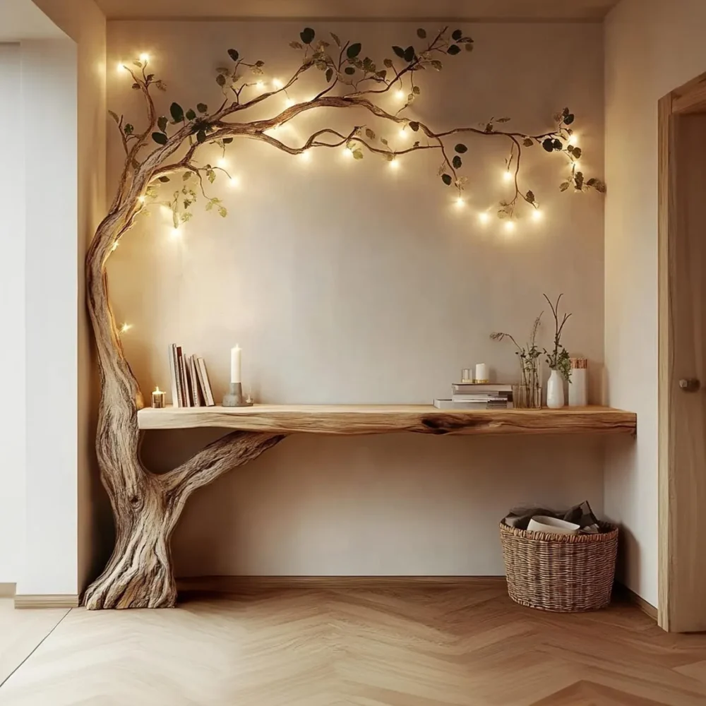 Custom Tree Bookshelf,  Natural Solid Wood - Image 6