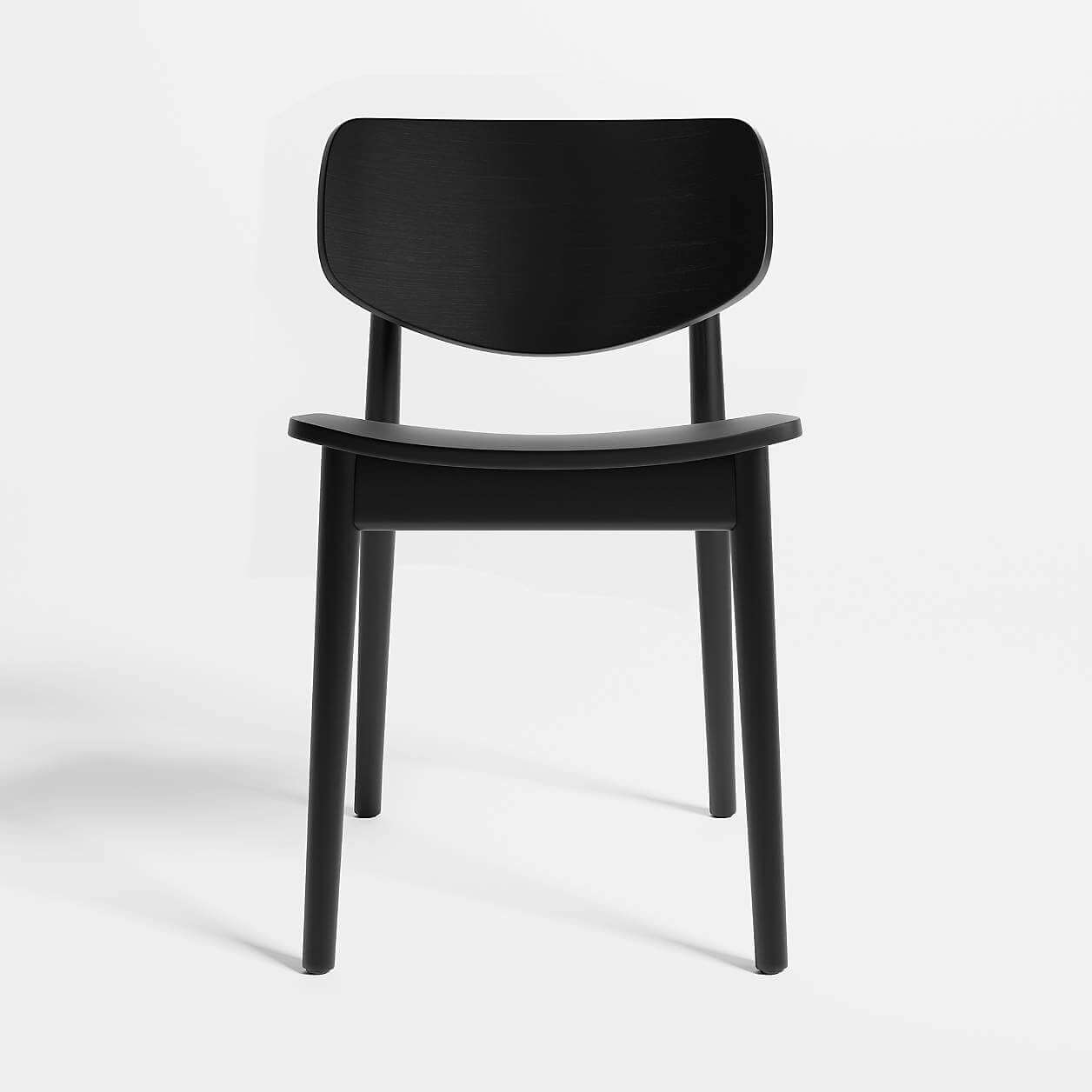 Paolo Dining Chair — Black Stained Wood